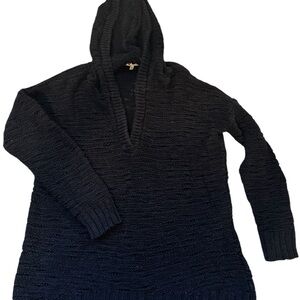 Olé by Koton Black Knit Hoodie Sweater - Size S